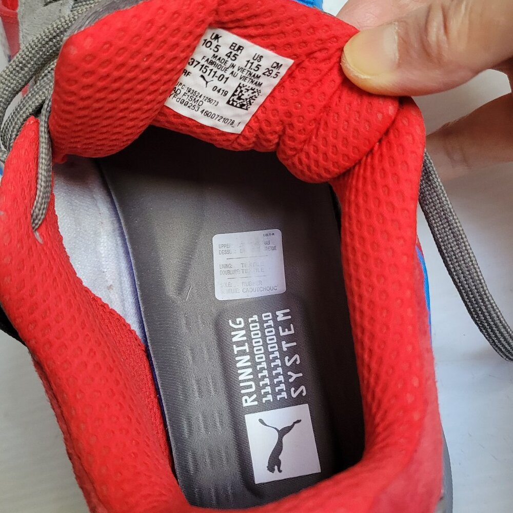 Puma Rs x Retro Red Steel Gray Indigo Sneakers Running Shoes 371511-01 Size 11.5 - Picture 8 of 11